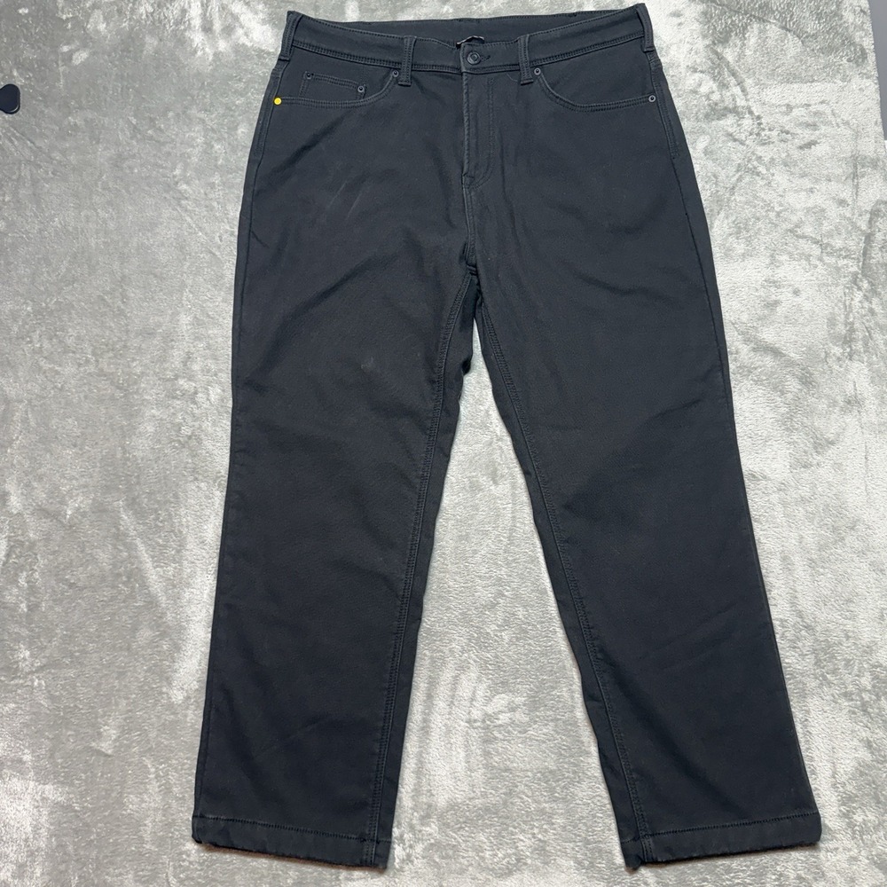 CAT Caterpillar‎ Work Pants Utility Flex Waistband 38 x 30 Black Fleece Lined